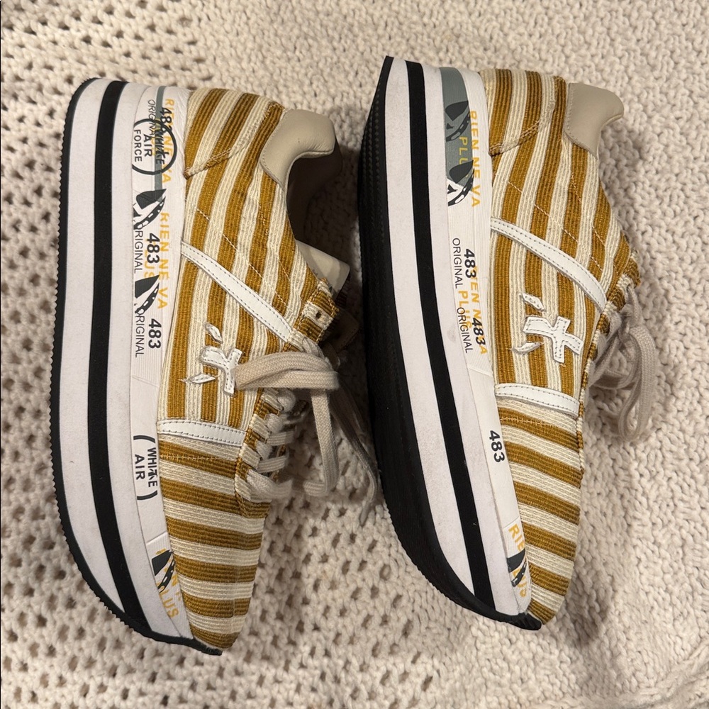Premiata Beth platform sneakers Womens size 40 VAR 3723 - Picture 3 of 9